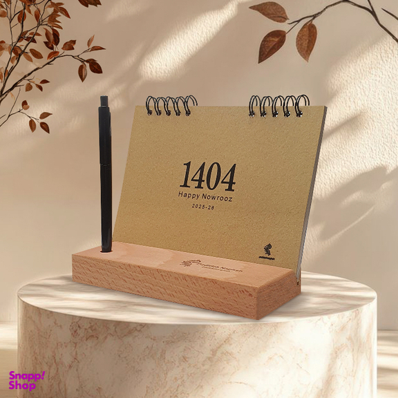 تقویم رومیزی 1404 پدیده نقش مدل flower craft کد 1430 بسته 6 عددی