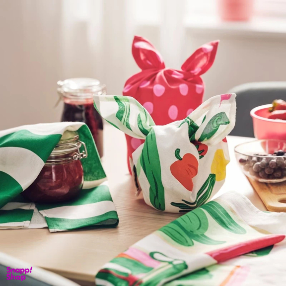 دستمال آشپزخانه ایکیا مدل TABBERAS بسته 4 عددی