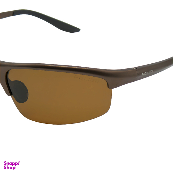عینک آفتابی مردانه پلیس مدل UV400 POLICE 8333 رنگ قهوه ای