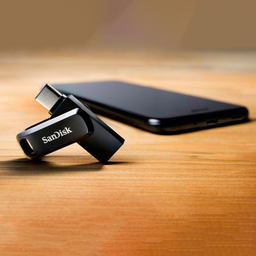 فلش مموری سن دیسک مدل Ultra Dual Drive GO USB Type-C ظرفیت 64 گیگابایت رنگ مشکی