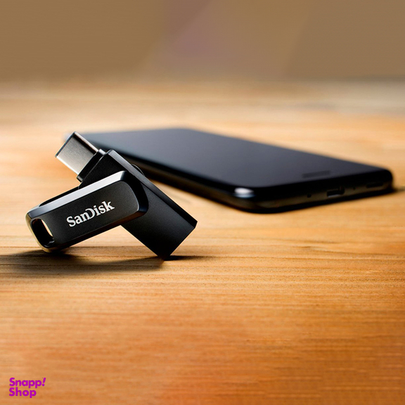 فلش مموری سن دیسک مدل Ultra Dual Drive GO USB Type-C ظرفیت 64 گیگابایت رنگ مشکی