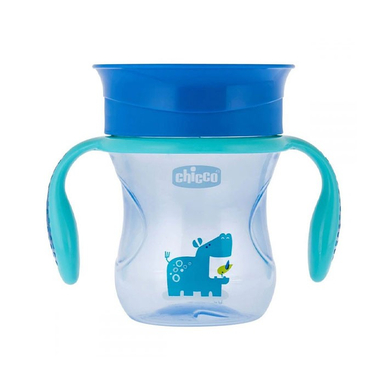 لیوان دسته دار کودک چیکو مدل perfect cup گنجایش 260 میلی‌ لیتر