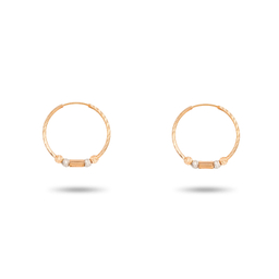 گوشواره طلا 18 عیار زنانه میلی گالری مدل حلقه ای البرنادو کد MT1731