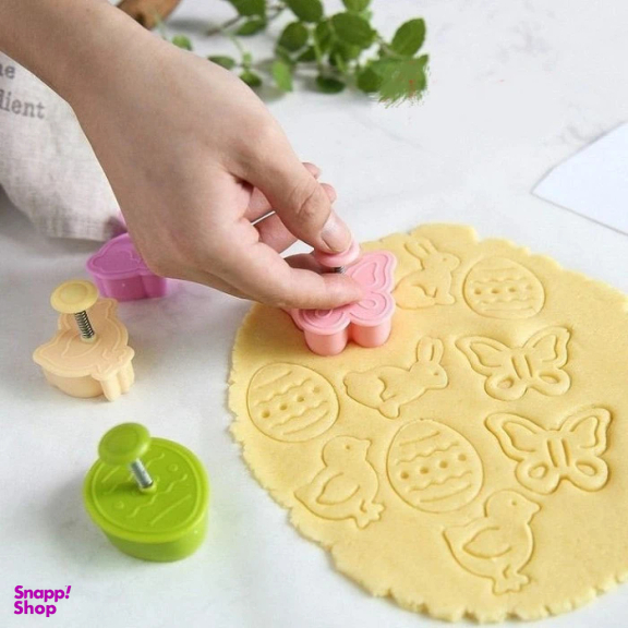 کاتر شیرینی پزی به گز مدل پروانه مجموعه 3 عددی