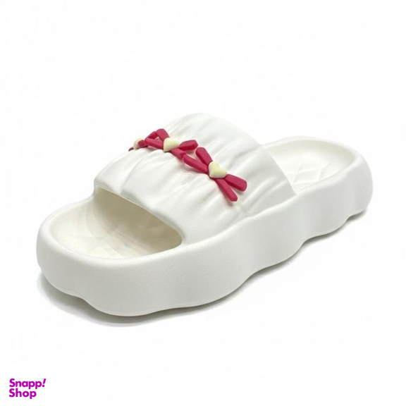 دمپایی زنانه طرح هیوا رنگ سفید