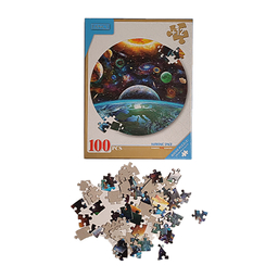 پازل دایره ای فنسی 100 قطعه طرح کهکشان