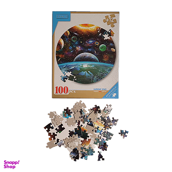 پازل دایره ای فنسی 100 قطعه طرح کهکشان