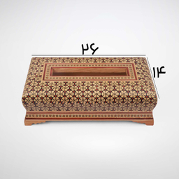 جعبه دستمال کاغذی خاتم کاری کد 10