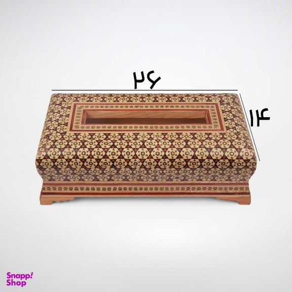 جعبه دستمال کاغذی خاتم کاری کد 10