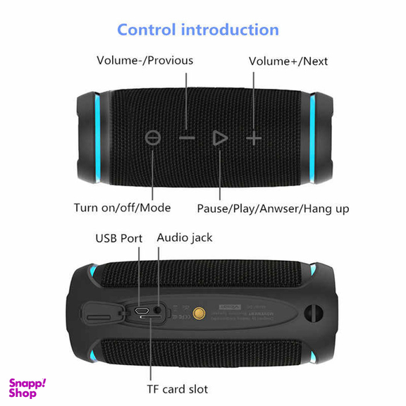 اسپیکر بلوتوثی قابل حمل دبلیو-کینگ مدل D3 Mini