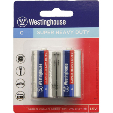 باتری وستینگ هاوس مدل Super Heavy Duty سایز متوسط بسته 2 عددی