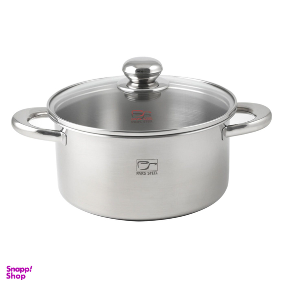 قابلمه پارس استیل مدل 220 کف سه لایه سایز 22
