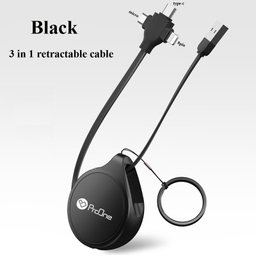 کابل تبدیل USB به USB-C / microUSB / لایتنینگ پرووان مدل PCC108R طول 1 متر