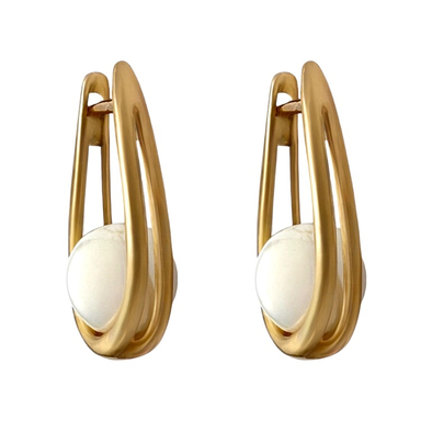 گوشواره زنانه ژوپینگ مدل مروارید کد E5608