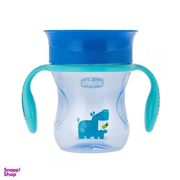 لیوان دسته دار کودک چیکو مدل perfect cup گنجایش 260 میلی‌ لیتر