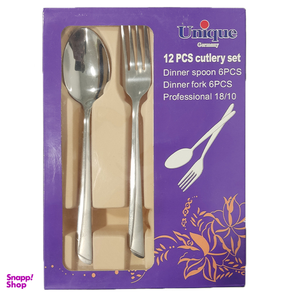 سرویس قاشق و چنگال 12 پارچه یونیک کد 68