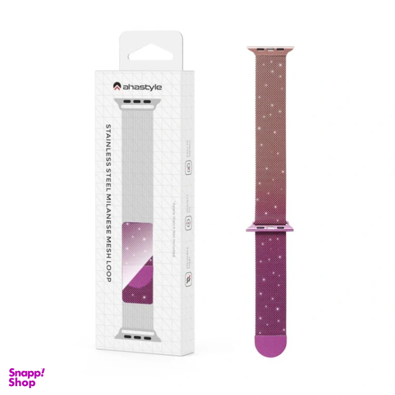 بند ساعت هوشمند آهااستایل مدل WG42-3 Multicolor مناسب اپل واچ 42/44/45 میلی متر