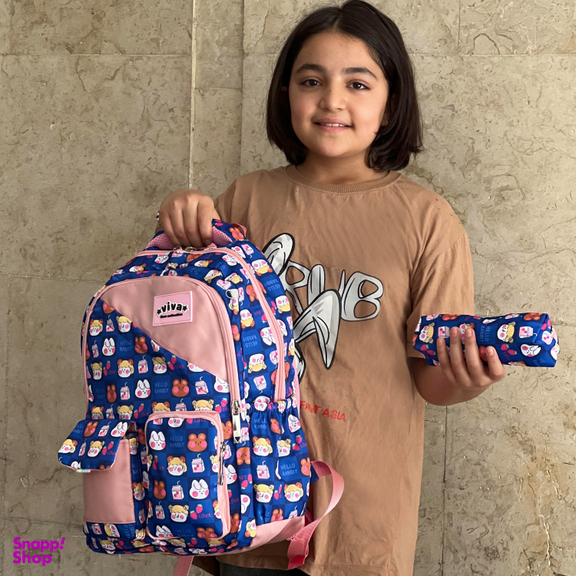 کوله پشتی مدرسه ای مدل VIVA3940 به همراه جامدادی