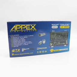 آچار بکس اپکس مدل YP-3/8DRIVE-APX-1524 مجموعه 24 عددی