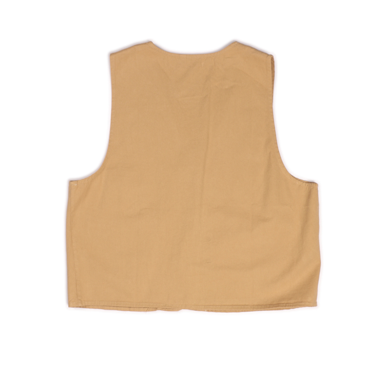 جلیقه رسمی زنانه مدل زر رنگ شتری