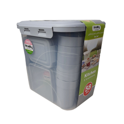 سبد پیک نیک و سرویس مسافرتی لاولی پلاست 58 پارچه کد TIK1160T