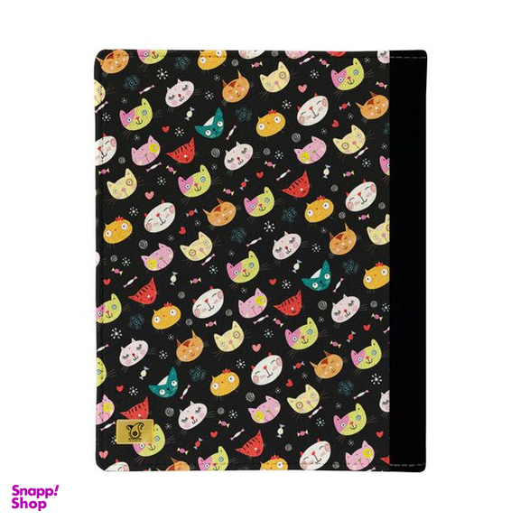 کلاسور ترمه طراحان ایده مدل پترن گربه های رنگارنگ کد strm0199