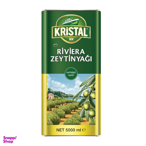 روغن زیتون کریستال حجم ۵ لیتر