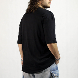 تیشرت یقه گرد مردانه کد 181 رنگ مشکی