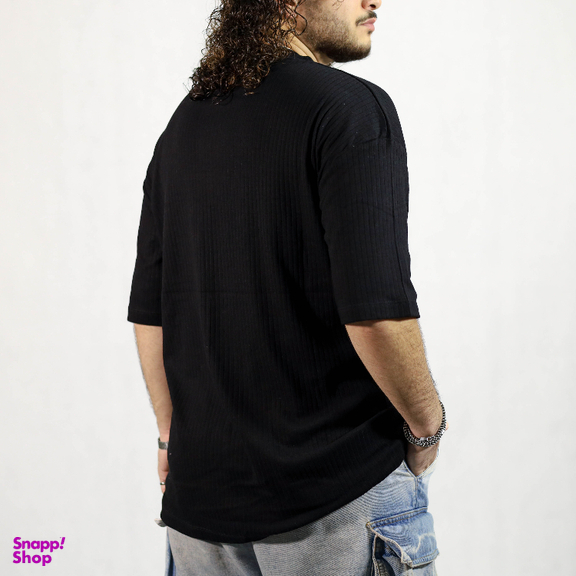 تیشرت یقه گرد مردانه کد 181 رنگ مشکی