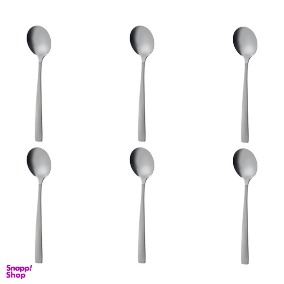 قاشق سوپ خوری ناب استیل مدل فلورانس بسته 6 عددی