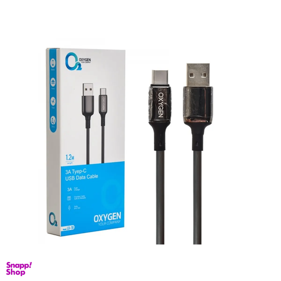 کابل شارژر USB به Type-C اکسیژن مدل LX18 طول 1.2 متر