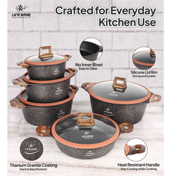 سرویس پخت و پز 10 پارچه لایف اسمایل مدل LIFEP13N-10