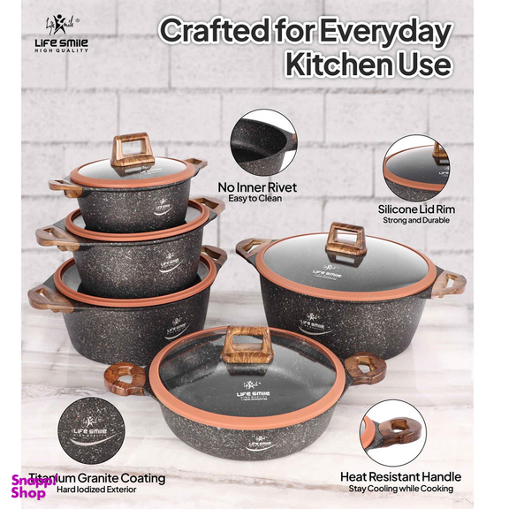 سرویس پخت و پز 10 پارچه لایف اسمایل مدل LIFEP13N-10