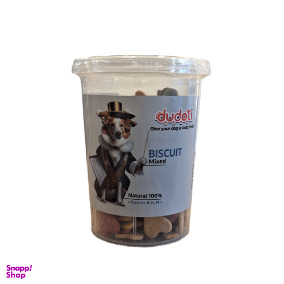 تشویقی سگ دودوتی مدل Biscuit Mixed وزن 150 گرم