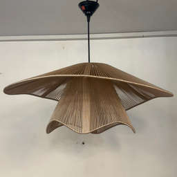 لوستر نورهام مدل مکرومه کنفی دو تکه دفرمه