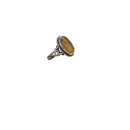 انگشتر نقره 925 عیار مردانه عقیق زرد کد HOSS021