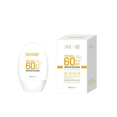 کرم ضد آفتاب و آبرسان spf60 دکتر راشل مدل Anti Aging حجم 60 میلی لیتر