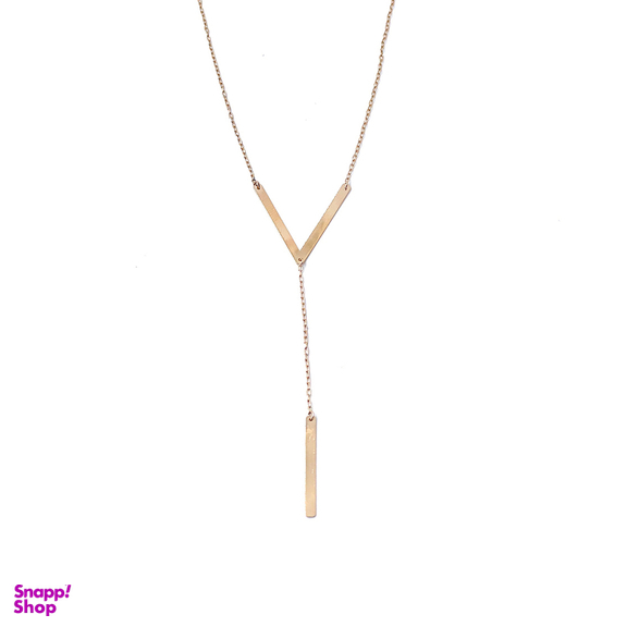 گردنبند طلا عیار 18 زنانه مدل لیزری ویوا کد 132294