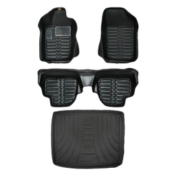 کفپوش پنج بعدی خودرو پانیذ مدل EVA مناسب پژو 206 صندوقدار به همراه کفپوش صندوق