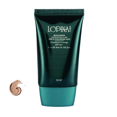 فلوئید ضد آفتاب لوپینا کالر مدل WATER SUPPLIER کد 30025 رنگ بژ روشن حجم 50 میلی لیتر