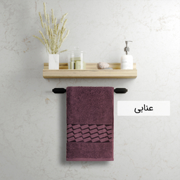 حوله دستی دنیز طرح آرتا سایز 40×80 سانتی متر