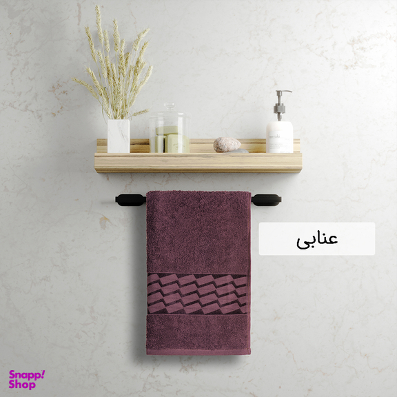 حوله دستی دنیز طرح آرتا سایز 40×80 سانتی متر