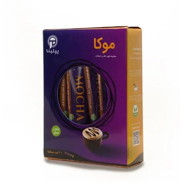 موکا بدون شکر پپتینا بسته 10 عددی