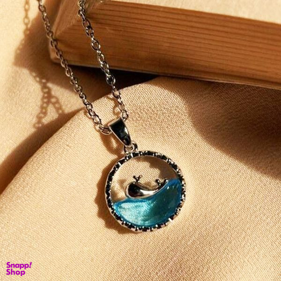 گردنبند زنانه مدل وال و دریا کد 033