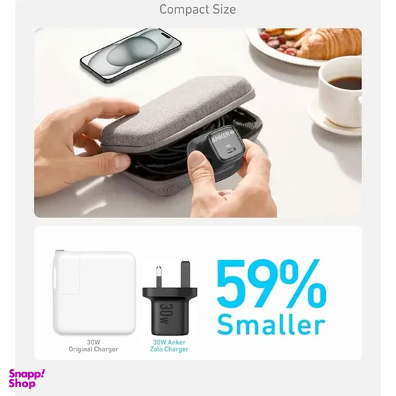شارژر 30 وات انکر مدل ZOLO A2698 سه پین UK
