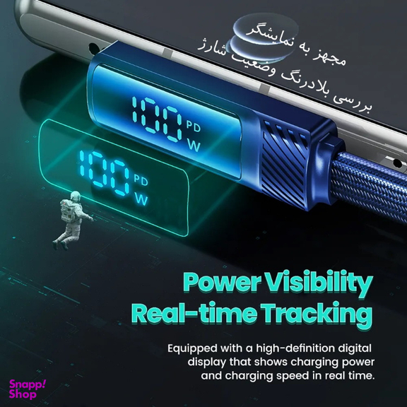 کابل USB-C توکی مدل 100W TQ-X49 طول 1 متر