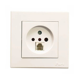 پریز تلفن پارت الکتریک مدل تابش