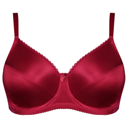 سوتین زنانه شاندرمن مدل فنردار کد 5080-2370-610 رنگ زرشکی