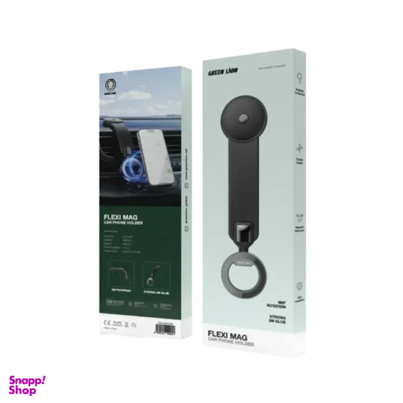 پایه نگهدارنده مغناطیسی گوشی موبایل گرین لاین مدل Flexi Mag پورت Type-C