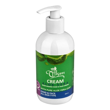 کرم مرطوب کننده دست و صورت تیلسیم مدل آلوورا حجم 200 میلی لیتر